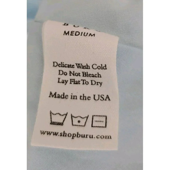 BURU Pink Label Long Sleeve Shirtdress Ivory Ticking Stripe Maxi Dress Med $330 - Picture 9 of 10